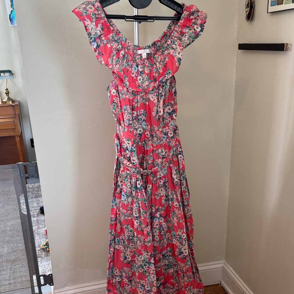 LC Lauren Conrad Pink Floral Maxi Dress